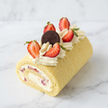 Strawberry-Vanilla Cake Roll