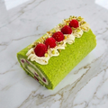 Raspberry Pistachio Cake Roll