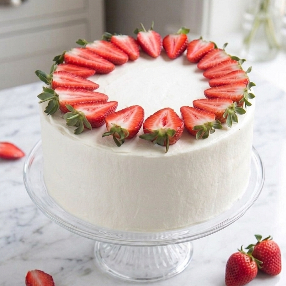 Strawberry-Vanilla Cake